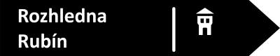 Rozhledna Rubín — rozcestník